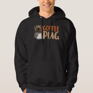 Kaffee Mops Hund ist Liebe, ich Liebe mein Mops Ba Hoodie