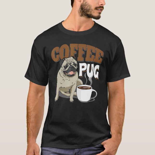 Kaffee-Mops T-Shirt (Vorderseite)