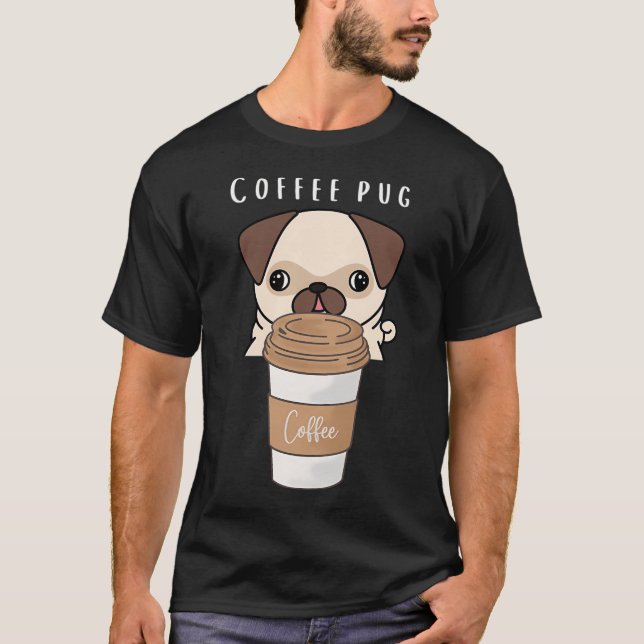 Kaffee Mops T-Shirt (Vorderseite)