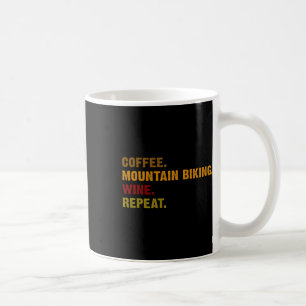 Kaffee Mountainbiken Wein Wiederholung  Kaffeetasse