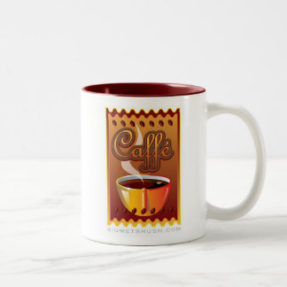 Kaffee mug_logo design1 zweifarbige tasse