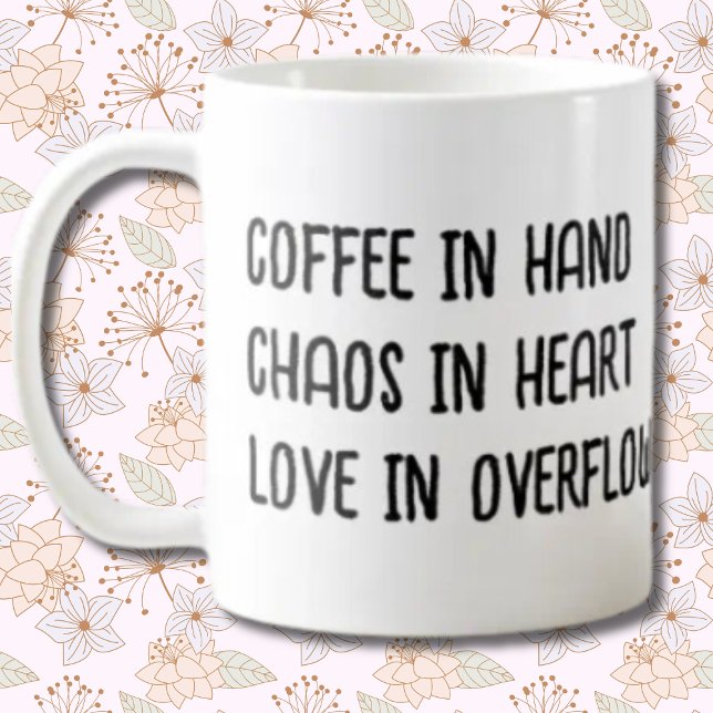 Kaffee Mum Momlife Funny Niedlich Mother Day Gift Kaffeetasse (Add a name and make it yours now!)