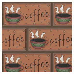 Kaffee-Musterbaumwolltwillgewebe Stoff