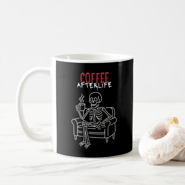 Kaffee nach Leben Kaffeetasse (Mit Donut)