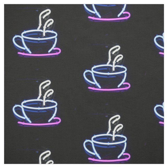 Kaffee Neon Sign Kaffee Cup Stoff (Muster)