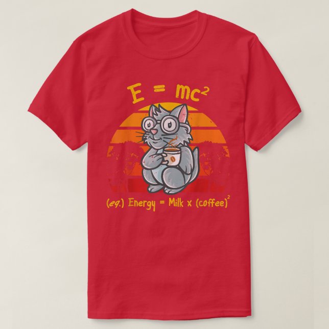 Kaffee Nerd Mathematik Formel Lehrer Kaffee Tasse  T-Shirt (Design vorne)