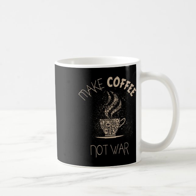 Kaffee nicht Krieg machen Kaffeetasse (Rechts)