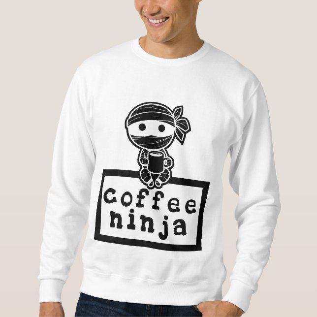Kaffee Ninja Sweatshirt (Vorderseite)