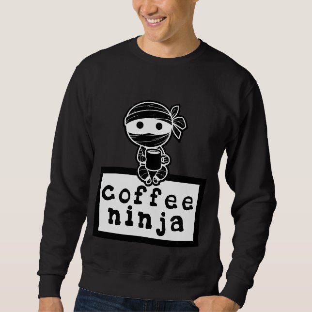 Kaffee Ninja Sweatshirt (Vorderseite)