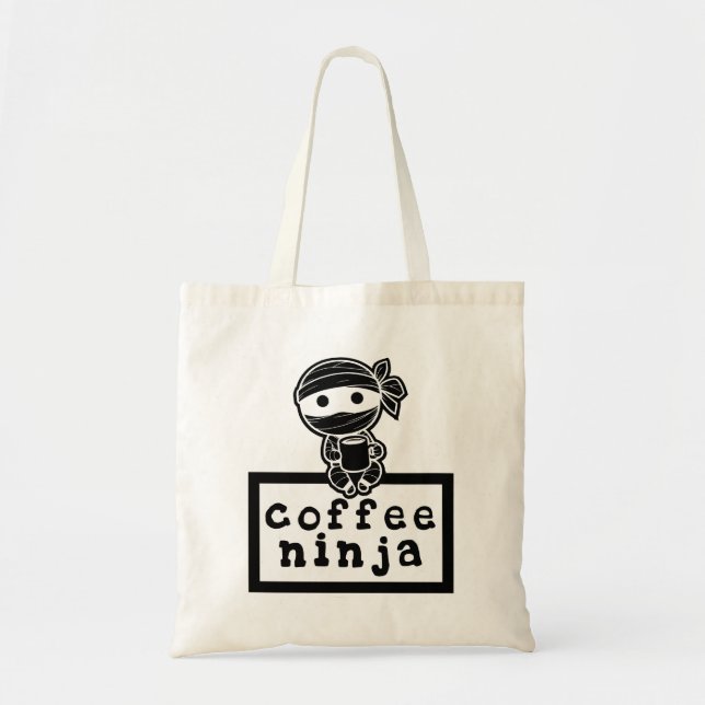 Kaffee Ninja Tragetasche (Vorne)