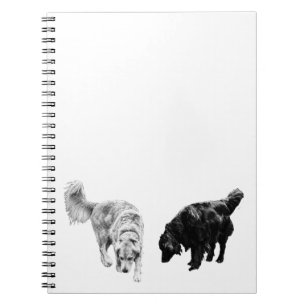 Kaffee-Nook-Planner — Retriever Duo Notizblock
