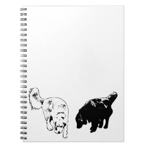 Kaffee-Nook-Planner — Retriever Duo Notizblock