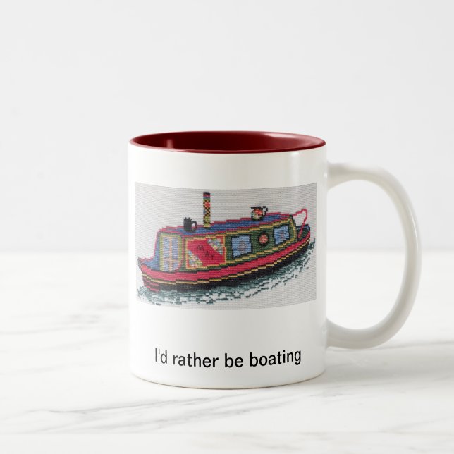 Kaffee- oder Tee-Tasse mit einzigartigem Zweifarbige Tasse (Rechts)