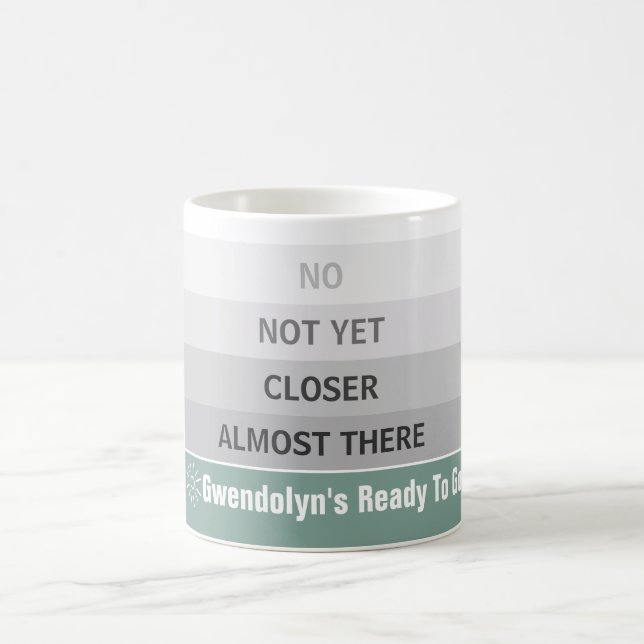 Kaffee- oder Teepegel witzig Kaffeetasse (Mittel)