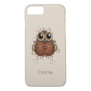 Kaffee Owl individuelle Name Case-Mate iPhone Hülle