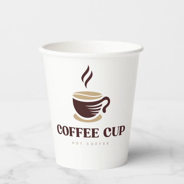 Kaffee Pappbecher (Vorderseite)