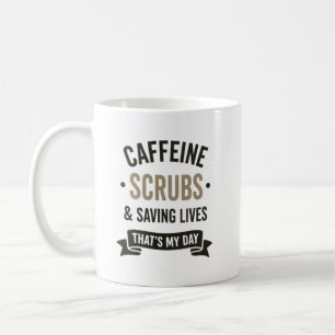 Kaffee-Pflegekräfte-Rettung Leben Krankenschwester Kaffeetasse