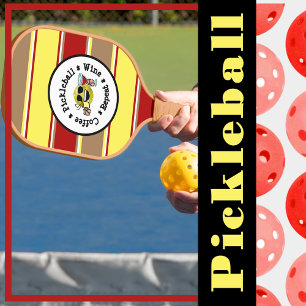 Kaffee, Pickleball, Wein, Pickleball Addict wieder Schläger