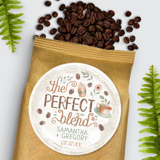 Kaffee Polterabend Die perfekten Blend-Favoriten Runder Aufkleber
