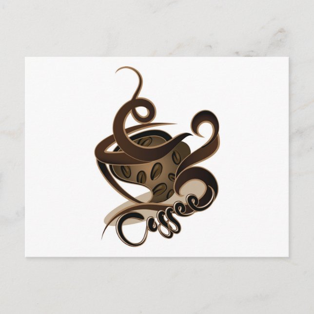 Kaffee Postkarte (Vorderseite)