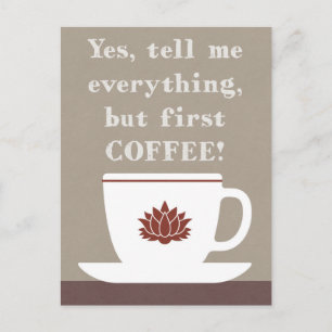 Kaffee Postkarte