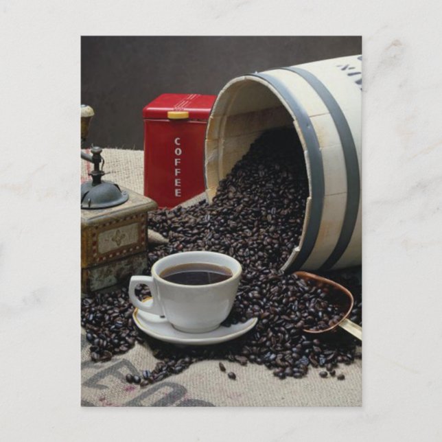 Kaffee Postkarte (Vorderseite)