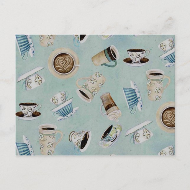 Kaffee Postkarte (Vorderseite)