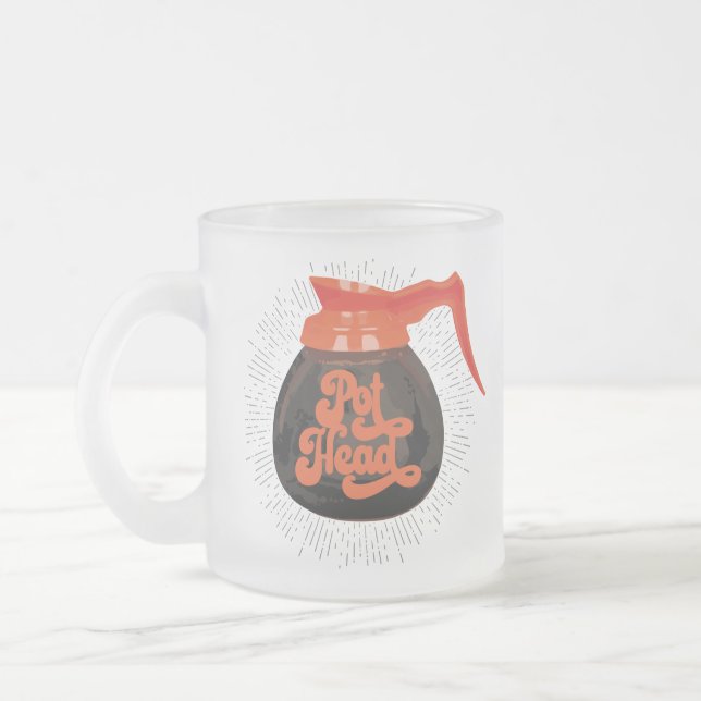 (Kaffee) Pot Head Glass Kaffee Tasse (Links)