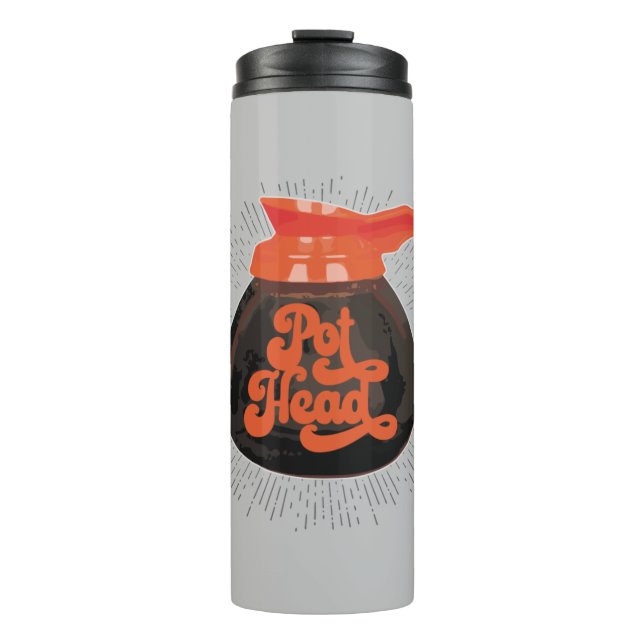 (Kaffee) Pot Head Thermal Tumbler Thermosbecher (Vorderseite)