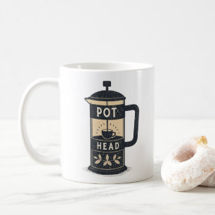 Kaffee Pot Kopf Funny Coffee Kaffeetasse