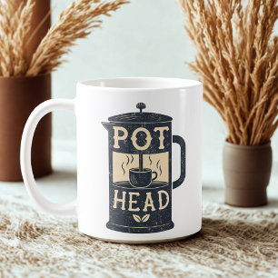 Kaffee Pot Kopf Funny Coffee Kaffeetasse