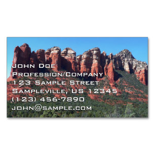 Kaffee Pot Rock II in Sedona Arizona Magnetische Visitenkarte