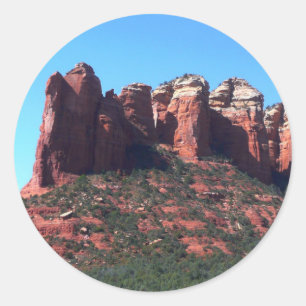 Kaffee Pot Rock II in Sedona Arizona Runder Aufkleber
