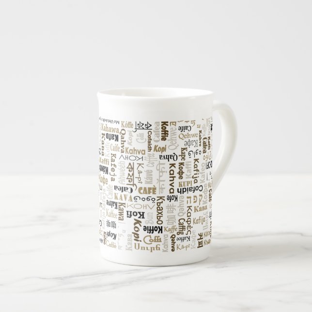 Kaffee Prozellantasse (Vorderseite Rechts)