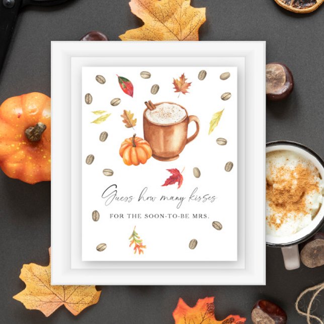 Kaffee Pumpkin Rate wie viele Küsse Poster (Von Creator hochgeladen)