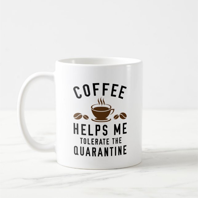 Kaffee-Quarantäne Kaffeetasse (Links)