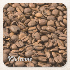 Kaffee Rechteckiger Pappuntersetzer