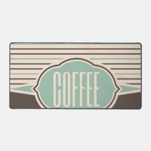 Kaffee Retro Etikett Schreibtischunterlage