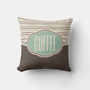 Kaffee Retro Label Designer Akzent Kissen