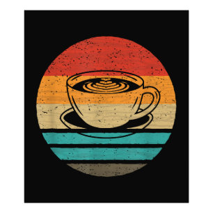 Kaffee Retro-Stil Vintage Fotodruck
