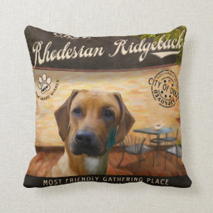 Kaffee Rhodesian Ridgeback Kissen
