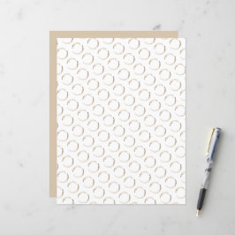 Kaffee Rings Muster Brown White Morning Fun