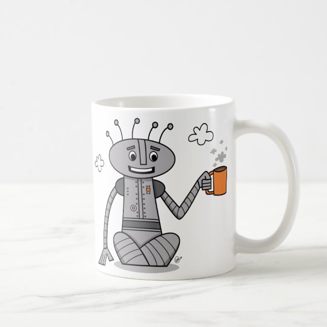 Kaffee-Roboter - Tasse (Rechts)
