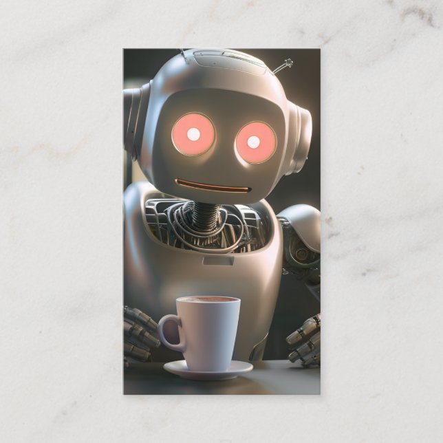 Kaffee-Roboter Visitenkarte (Vorderseite)