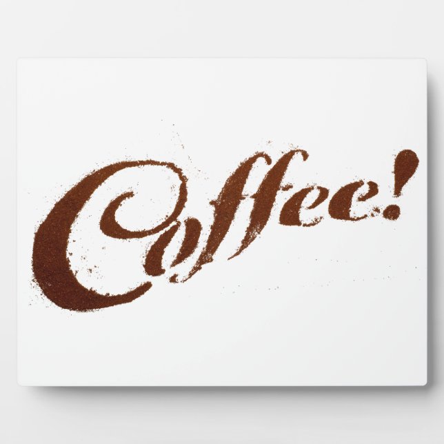 Kaffee-Rohkost - Plaque Fotoplatte (Vorderseite)
