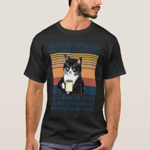 Kaffee Rückwärts Geschrieben Ist Eeffoc Katzen Tri T-Shirt