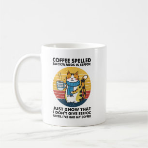 Kaffee Rückwärts Geschrieben Ist EEFFOC – Lustiger Kaffeetasse