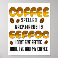 Kaffee rückwärts Kaffeeliebhaber