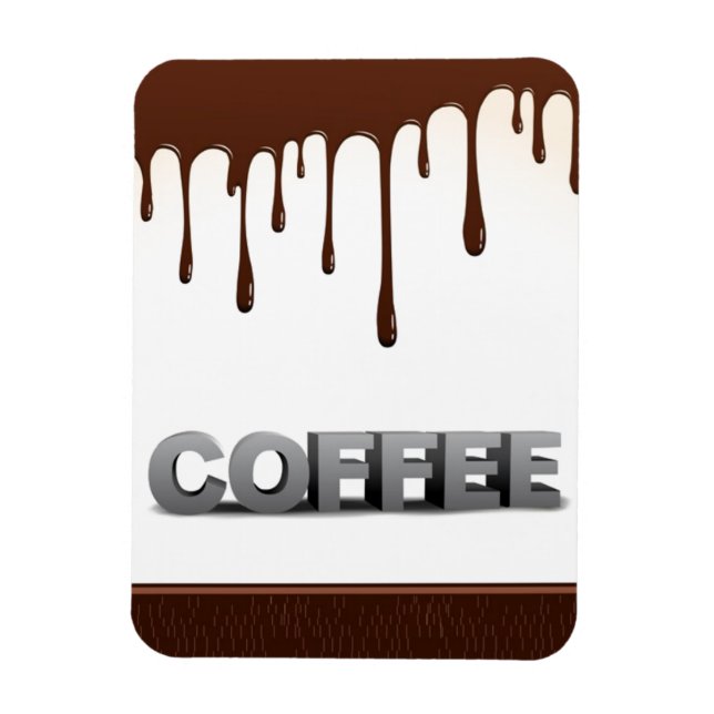KAFFEE-SCHOKOLADE-TROPFEN JUMMY-KÖSTLICHE WORTE GR MAGNET (Vertikal)