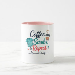 Kaffee. Schrubben. Wiederholen. Tasse